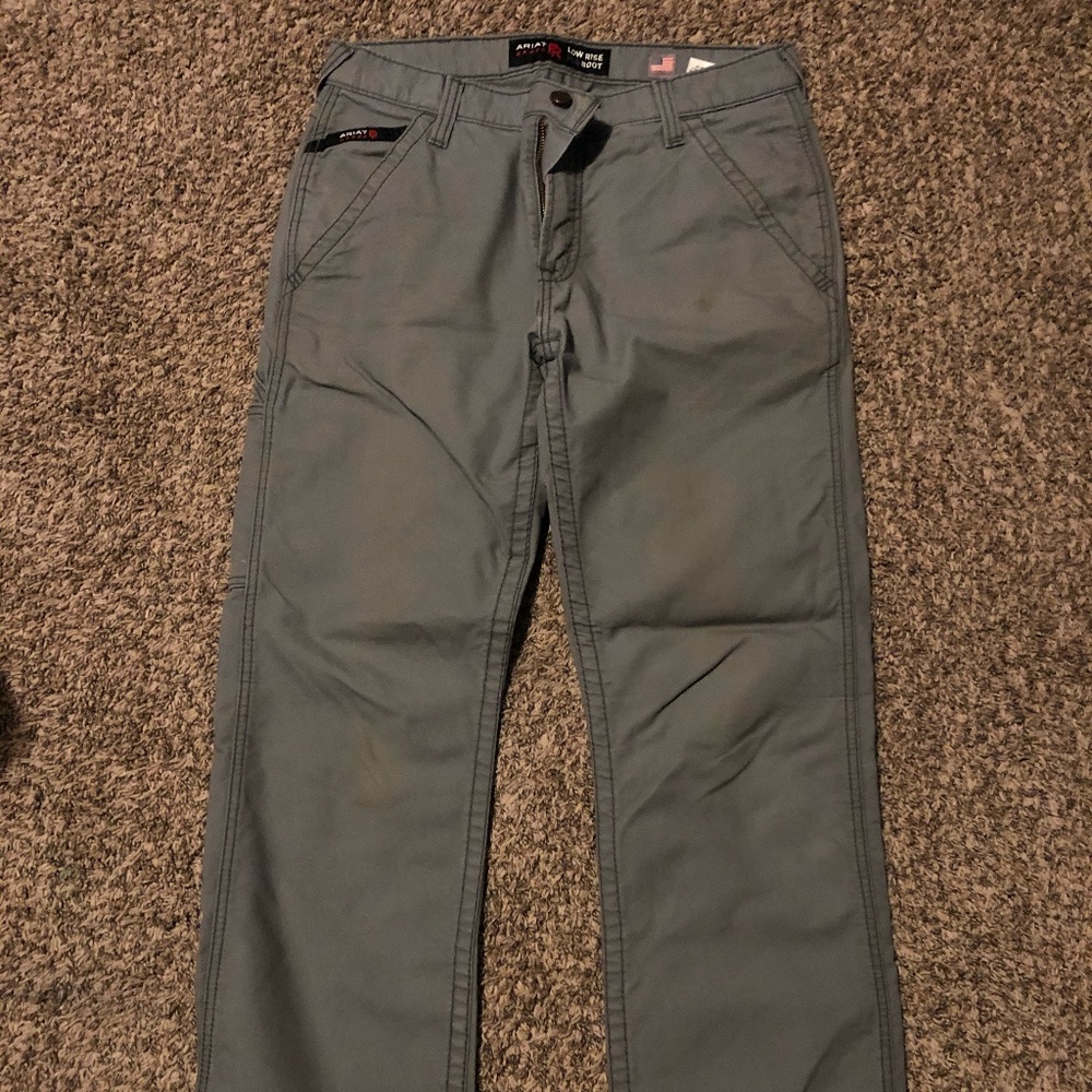 Ariat Mens Grey Boot Cut Pants 32x34